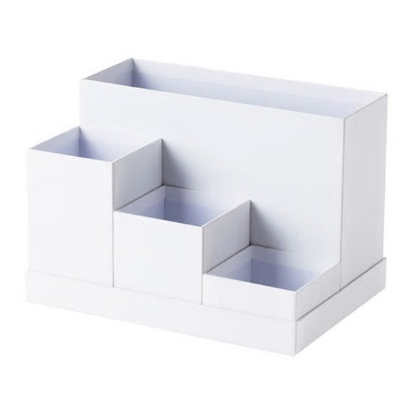 /IKEA TJENA Desk Organizer 18x17 cm White 203.954. 54