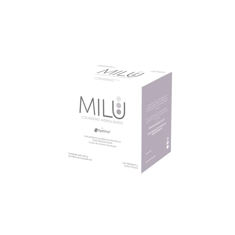 MILU | Colageno Hidrolizado puro con Acido Folico + Vitamina
