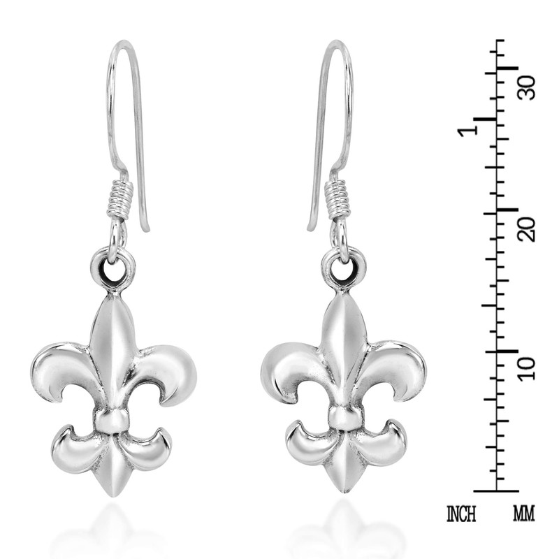 Cute Elegant Lily Flower Earrings 925 Sterling Silver, Sterling Silver