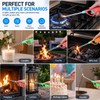 3 pcs Refillable Butane Lighters, BBQ Grill Click Flame Multipurpose