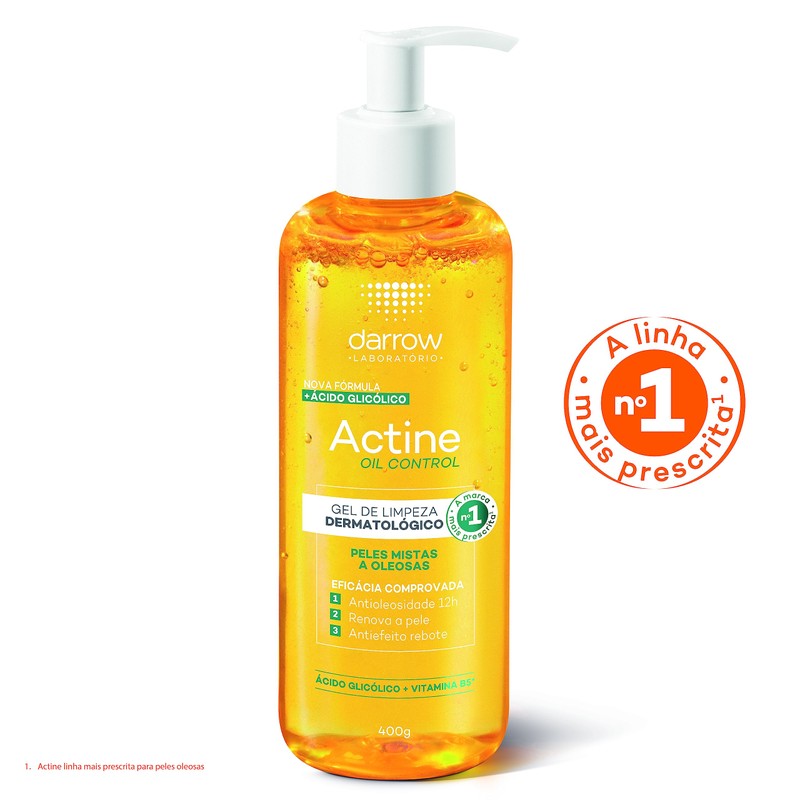 Darrow Actine Oil Control Gel Limpiador con Vitamina C, 400ml