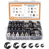 ISPINNER 52pcs Cable Clamps Assortment Kit, 304 Stainless Steel Rubber