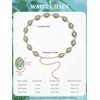 FIORETTO Metal Turquoise Chain Belt for Women Western Cowgirl Concho
