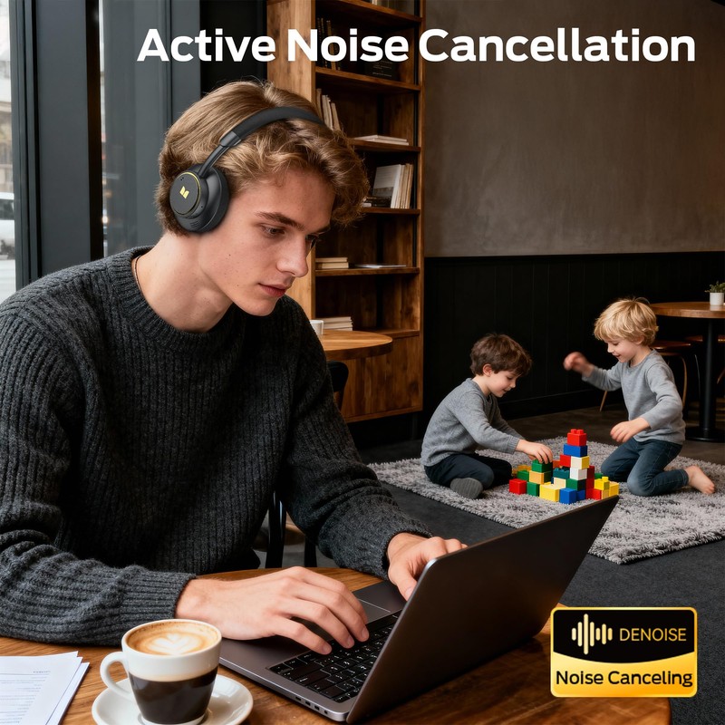 Monster N-Tune mini 02 Noise Cancelling Headphone, Over Ear Headphones