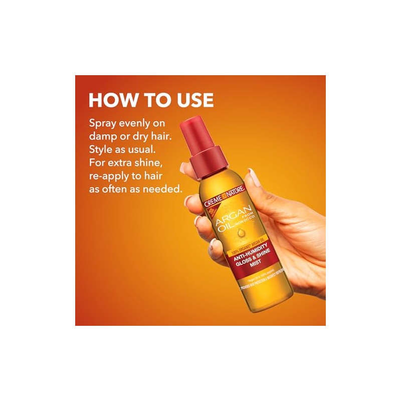 Creme of Nature Argan Oil Gloss and Shine Mist, 4