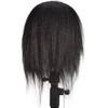 RUISIMEI Training Head 100% Real Hair Cosmetology Mannequin Head Mannequin
