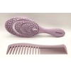 Keranique Anti-breakage Hair Brush & Detangling Comb Set **NEW**