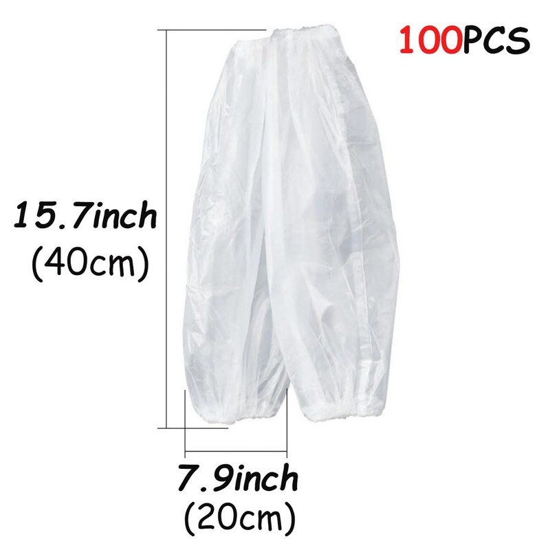 Aisetmoon Disposable Arm Sleeves Covers, 100 Pcs Disposable Oversleeves Covers,