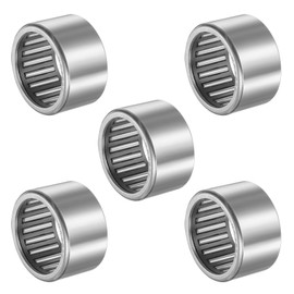 METALLIXITY HK2820 Needle Roller Bearings 28mm ID x 35mm OD x 20mm Height 5 Packs, Chromium Steel Open End Thrust Bearing - for Industrial Machinery and Equipment