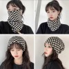 체커보드 안면 마스크 스포츠 헤어밴드 비니 Checkerboard Face Mask Sports