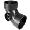 58079R 3X3X11/2 Hub 90 Elbow with Side Inlet ABS