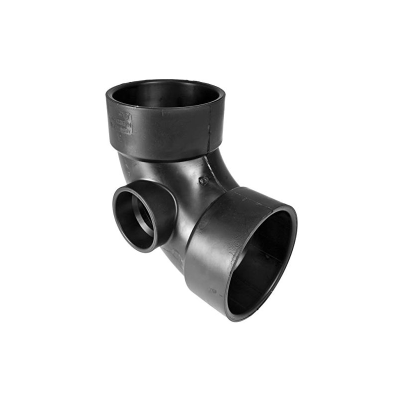 58079R 3X3X11/2 Hub 90 Elbow with Side Inlet ABS