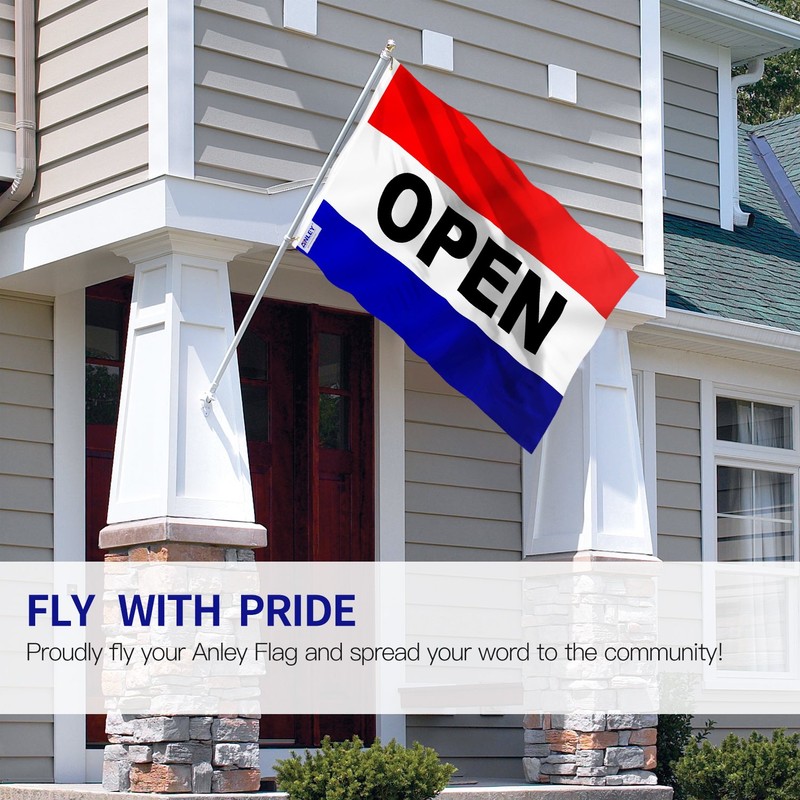 ANLEY Fly Breeze 3x5 Foot Open Flag - Vivid Color