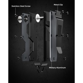 MINBERAND Key Organizer Compact Key Holder Metal Key Chain Minimalist key case key holder for keychain Secures 1-5 Keys