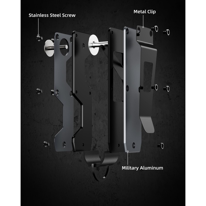 MINBERAND Key Organizer Compact Key Holder Metal Key Chain Minimalist