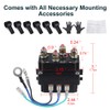 WATERWICH 12V 250A Winch Solenoid Relay Contactor with 6 Protecting