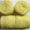 Hilos Mexico Lace yarn Crystal Color 49-Yellow Acrylic/Rayon. 900 yards