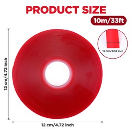 Heclia Curtain Drapery Rings Tape for Smooth Curtains Gliding Tape Clear Curtain Rod Spacers Smooth and Silent Drapery Rings Slide Tapes Avoid Curtains Rods from Catching on Rods