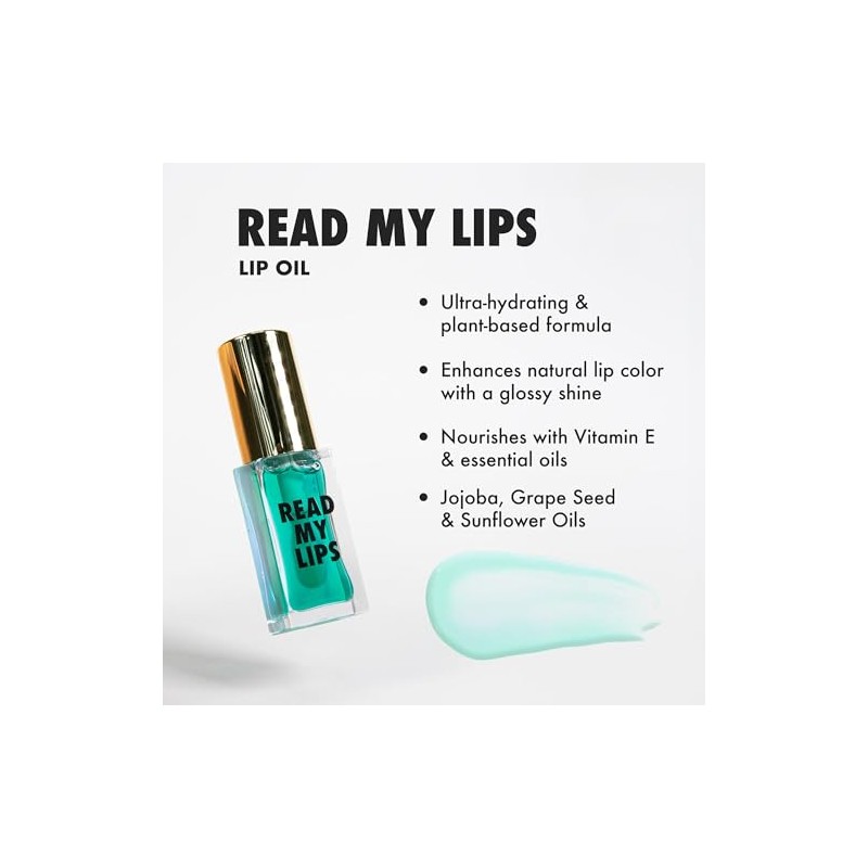 MOYOU LONDON Plant-Based Lip Oil – Deep Hydrating Lip Gloss,