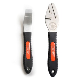 Bike Disc Brake Pad Spreader Tool and Bicycle Rotor Truing Fork (2 in 1 Set)