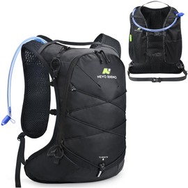 N NEVO RHINO Hydration Backpack, Lightweight Hiking Water Backpack, Hydro Bike Pack with 70 oz 2L Water Bladder, Hydration Daypack for Cycling Rave Mountain