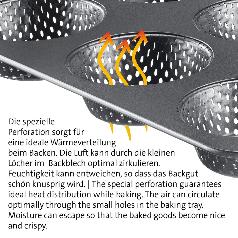 Westmark Burger 32712260 Baking Mould for 12 Burger Buns, Diameter