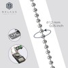 NKlaus 8433 Ball Chain 925 Silver Elegant Necklace Filigree Width