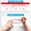 30 Packs Number Line Dry Erase Boards Cards, Double Sided