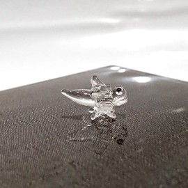 Sansukjai Rare Dragonfly Tiny Micro Crystal Figurines Hand Blown Clear Glass Art Insect Bug Animals Collectible Gift Home Decor