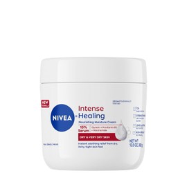 NIVEA Crema curativa intensa, crema corporal hidratante para piel seca, frasco de 13.5 oz