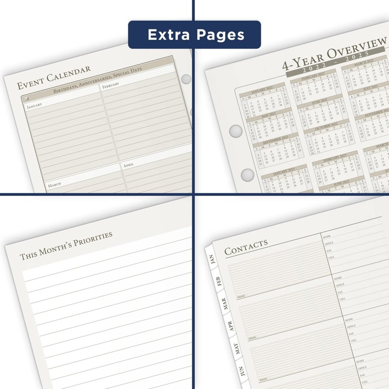 At-A-Glance 2023 Weekly & Monthly Planner Refill, Hourly, 91010 Day-Timer,