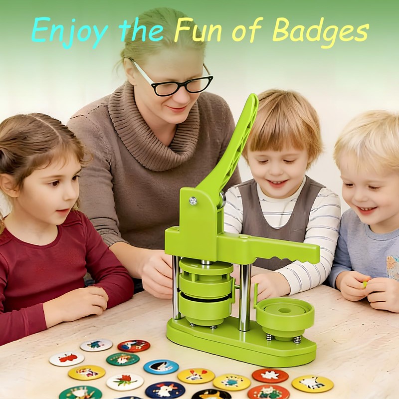 Yunziling 58mm(2.25IN) Button Maker Kit: Pin Maker Machine Kit with