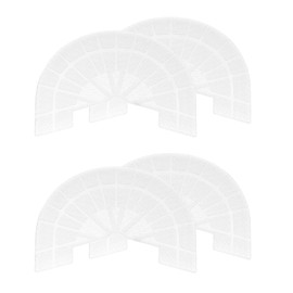 HARFINGTON 2pair Shoe Sole Protector for Sneakers Size 10-11 Self-Adhesive Non Slip Pad Heel Plates Repair for Men and Women, Transparent