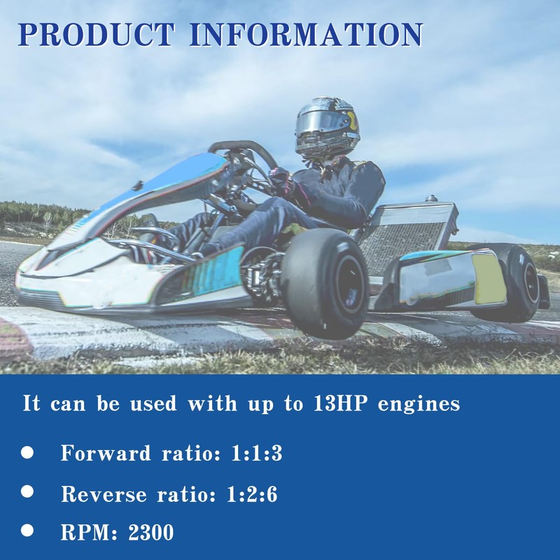 Silscvtt Go Kart Forward Reverse Gearbox 3 Shift Modes Replacement