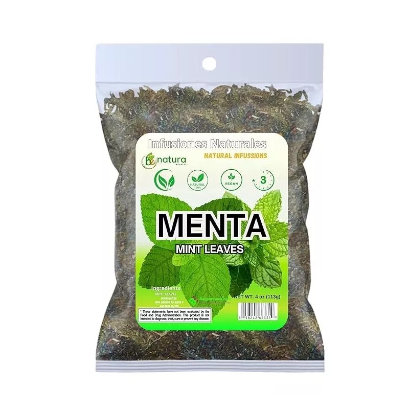 B-Expert Menta seca (hojas de menta seca) 4 onzas |%