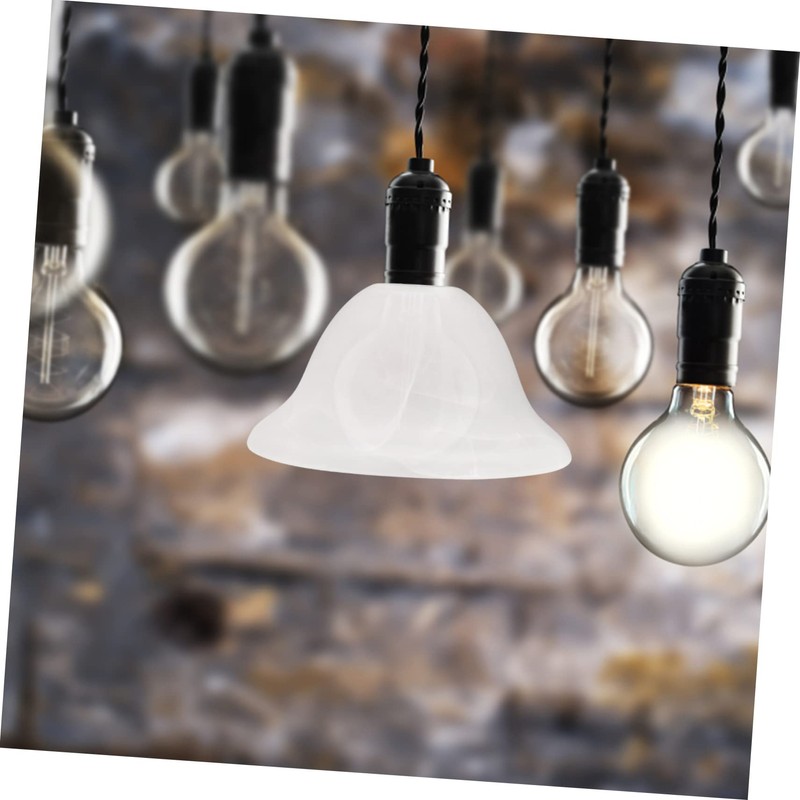STOBAZA Glass Shade for Uplighter Unique Lampshade White Cover Ceiling