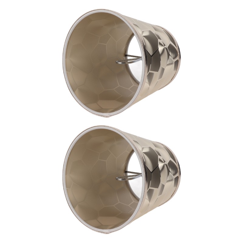 2PCS Drum Lamp Shade E14 PVC Modern Decorative Small Barrel