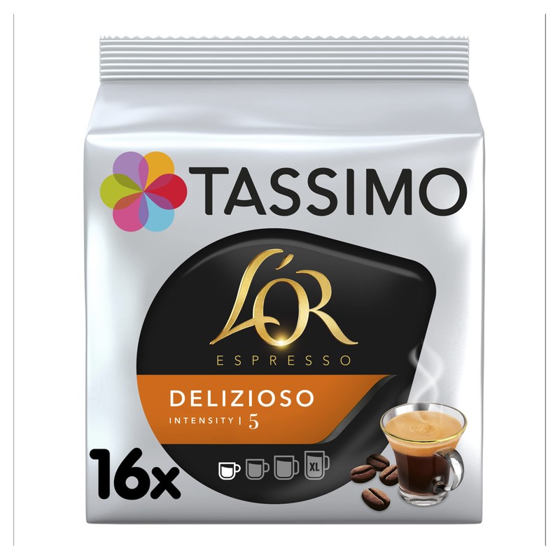 Tassimo L'OR Espresso Delicious Coffee Pods, Pack of 16