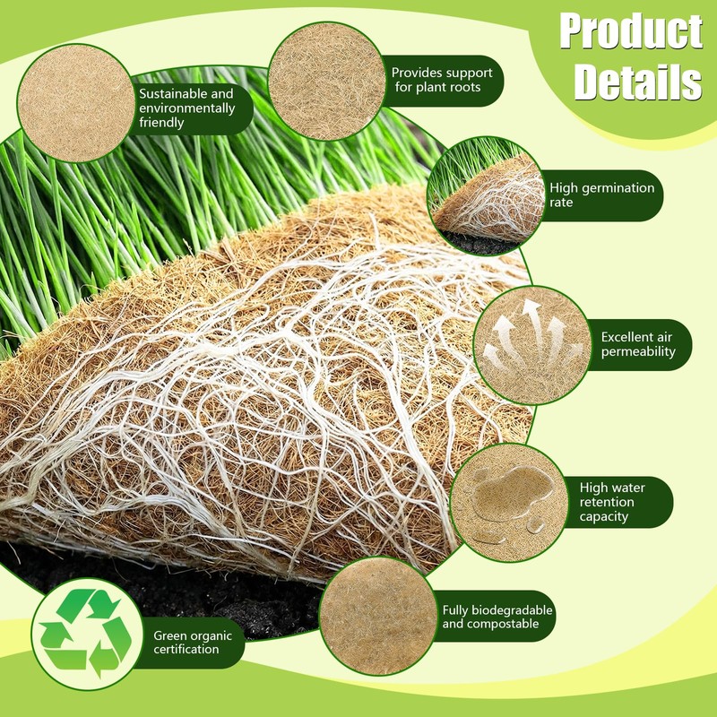 luperasol 1 Roll 10" X 236"Microgreen Grow Mat, Hydroponic Grow