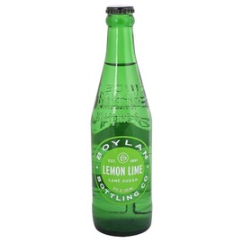 Boylan Bottling Craft Cane Sugar Soda - Lemon Lime 12oz Glass Bottle (12 Pack, Lemon Lime)