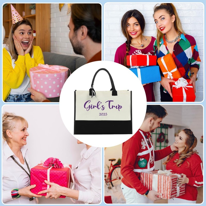 Fun Girls Trip Gifts Girls Weekend Gifts Ideas Canvas Cotton