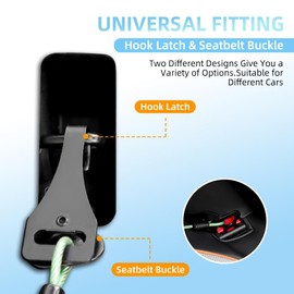 Dog Seat Belt 3-in-1 Dog seat Belt Harness for car,Chew Proof Dog Leash for Car Use,Dog Seatbelt,Steel Rope Dog car seat Belts with Clip Hook Latch & Buckle