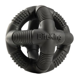 BiteKing Natural Rubber Dog Balls for Large Aggressive Chewers - Lifetime Replacement - Indestructible and Durable Dog Toys for Large Breed, Black