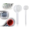 KAPSING Pack of 2 Transparent Measuring Spoons, Dosing Spoons with