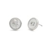 COACH Women's Signature Mother of Pearl Coin Stud Earrings, One