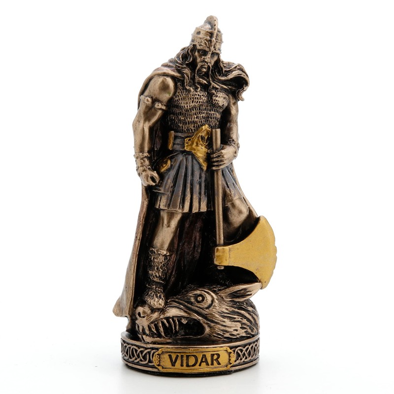 Veronese Design Norse Gods Miniature Figurine (Vidar, Bronze)