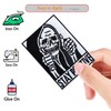 3Pieces Stay Positive Thumbs-up Skull Iron On Sew On Patch,