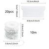 20 Pcs Vertical Blind Weights and Chains 10m, Replacement Bottom