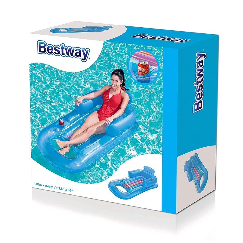 Bestway Designer Fashion Pool Lounger Beach Inflatable Lilo Lay On