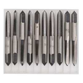 Metric Tap Carbon Steel Manual Straight Flute Screw Thread Industrial Hardware Tools M6